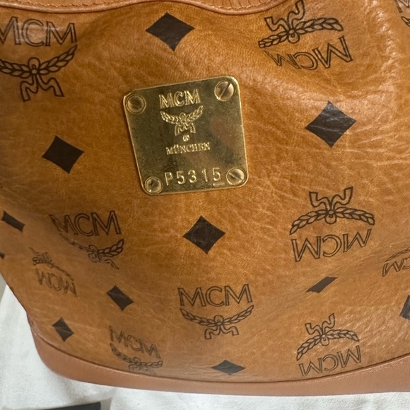 MCM cognac bucket purse - Picture 3 of 9
